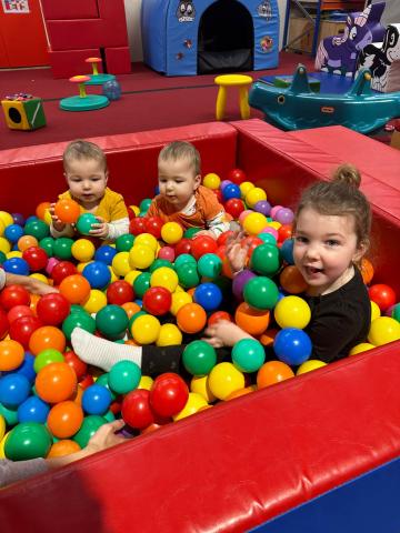 Children Playing in a ball pit 