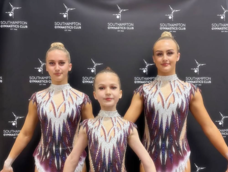 Three Acrobatic Gymnasts