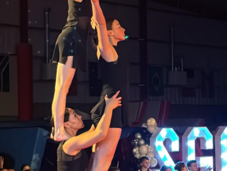Three Acrobatic Gymnasts