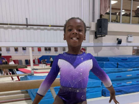gymnast on beam