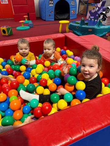 Children Playing in a ball pit