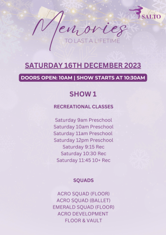 Saturday 16th December 