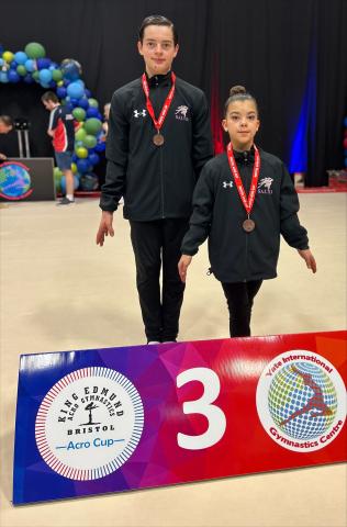 2 Gymnasts with Bronze Medals