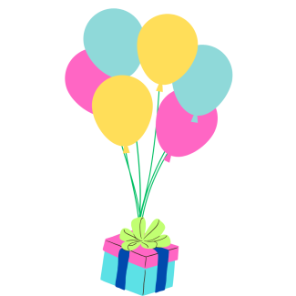Balloons and Present