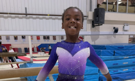 gymnast on beam